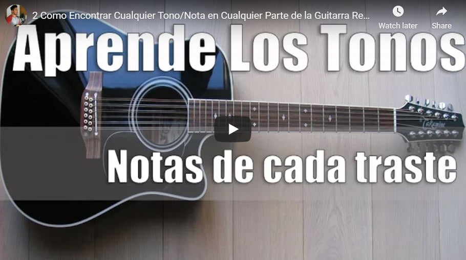 Como Encontrar Cualquier Tono/Nota En La Guitarra