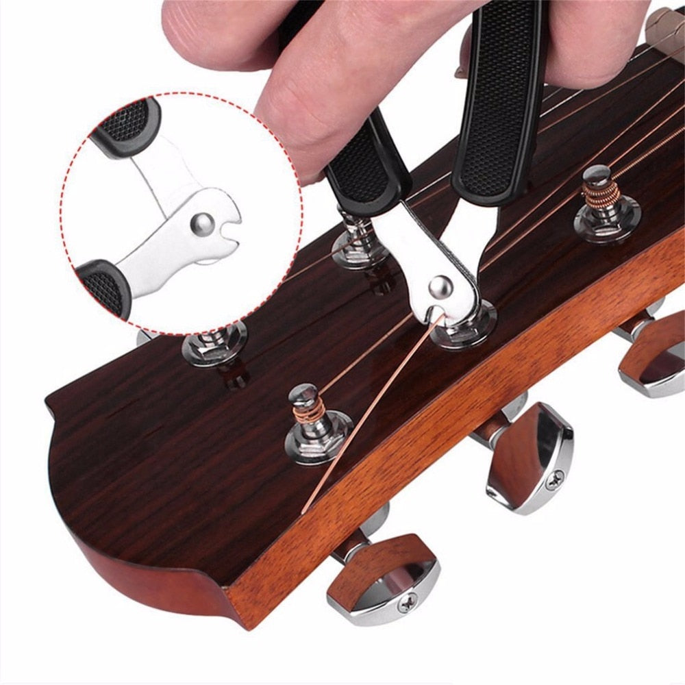 3 in 1 Utimate Guitar String Tool!!! String Winder, Cutter and Pin Puller - Como Tocar Chingon